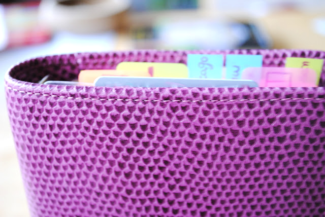 See that gray stripe? So, it's my debit card.