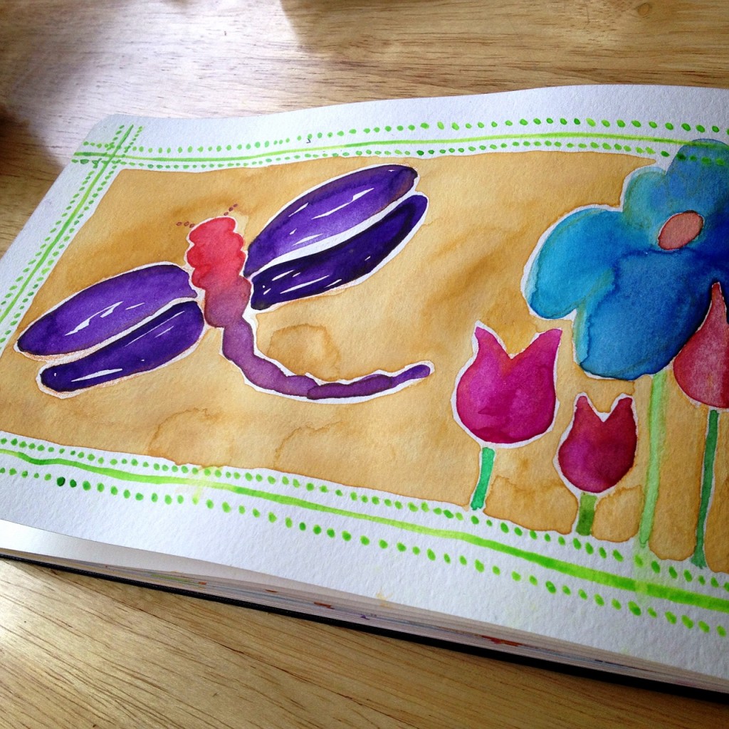 Watercolor Dragonfly