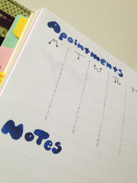 LimeTreeFruits.com // Free Filofax Week Planner