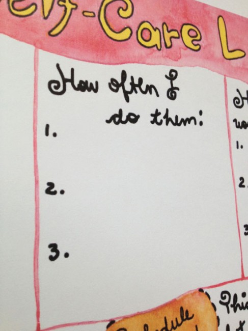 LimeTreeFruits.com // My Self-Care List