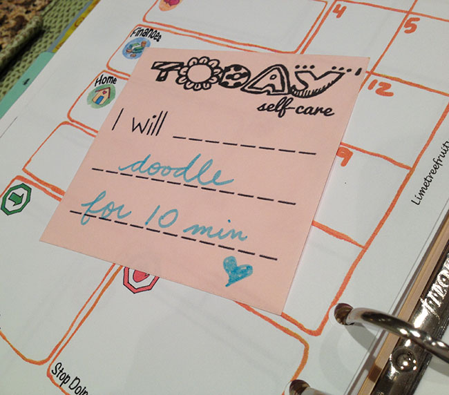 LimeTreeFruits.com // Self-Care Post-its