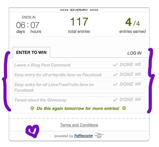 Washi Tape GiveAway // Limetreefruits.com