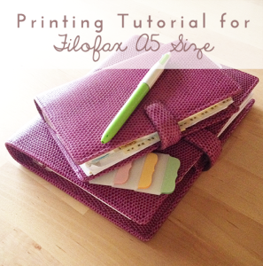 Printing Tutorial for A5