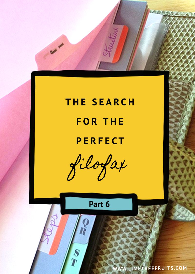 The Search for the Perfect Filofax | Part 6 | LimeTreeFruits | Filofax Swap #6 :: https://staging.helloraine.com/filofax-swap-6-never-giving-up/